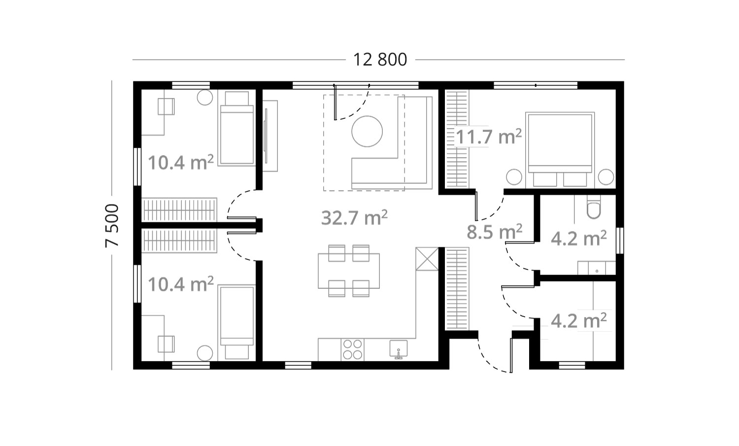 Settle Mini P-96 floor plan